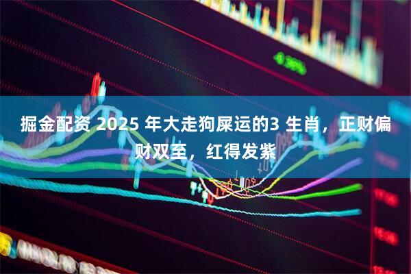 掘金配资 2025 年大走狗屎运的3 生肖，正财偏财双至，红得发紫