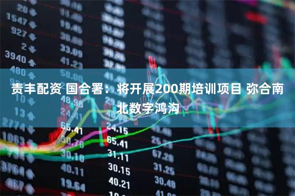 责丰配资 国合署：将开展200期培训项目 弥合南北数字鸿沟
